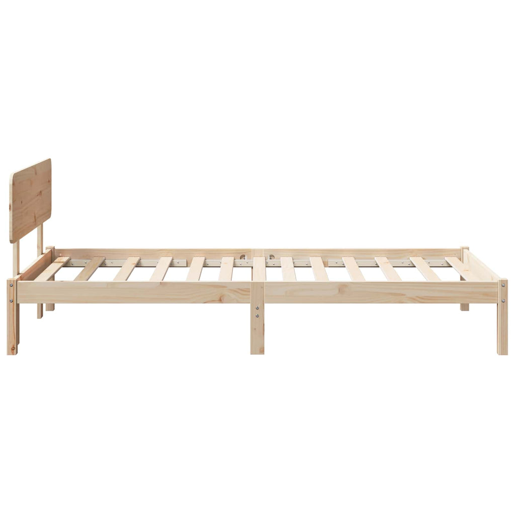 Estructura de cama Natural 100 x 200 cm Madera de pino macizo
