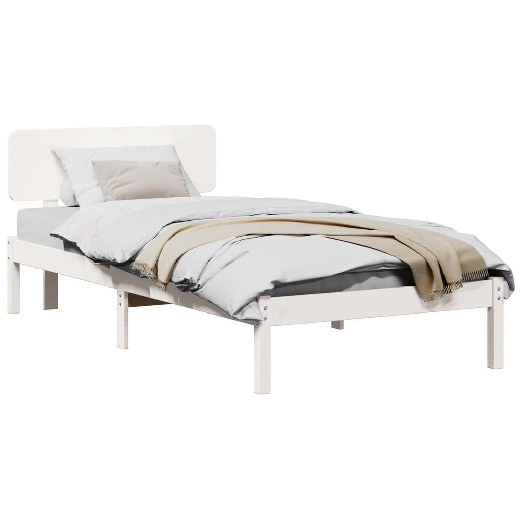 Estructura de cama 100 x 200 cm Madera de pino macizo
