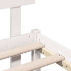 Estructura de cama Blanco 100 x 200 cm Madera maciza de Pino