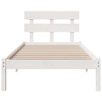 Estructura de cama Blanco 100 x 200 cm Madera maciza de Pino