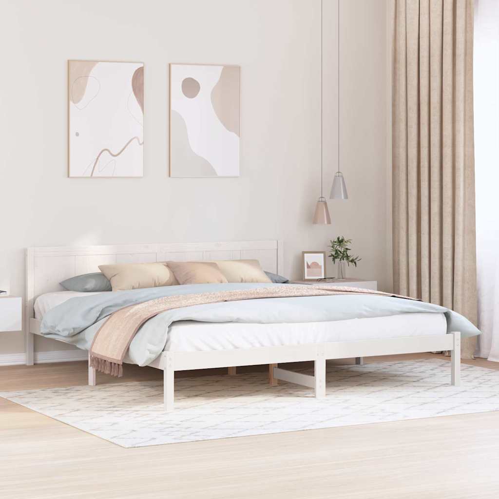 Estrutura de cama 100 x 200 cm Madeira maciça de Pinho