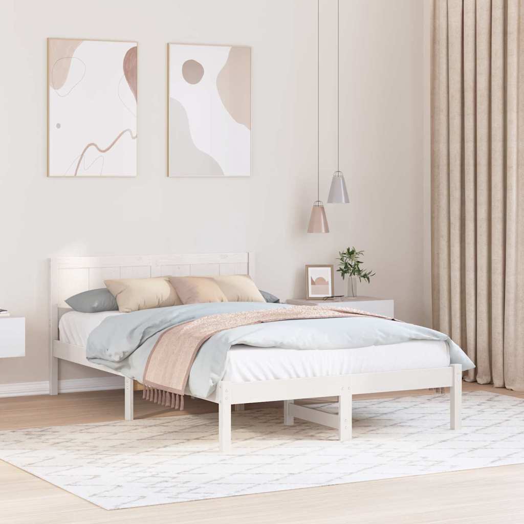 Estrutura de cama 100 x 200 cm Madeira maciça de Pinho