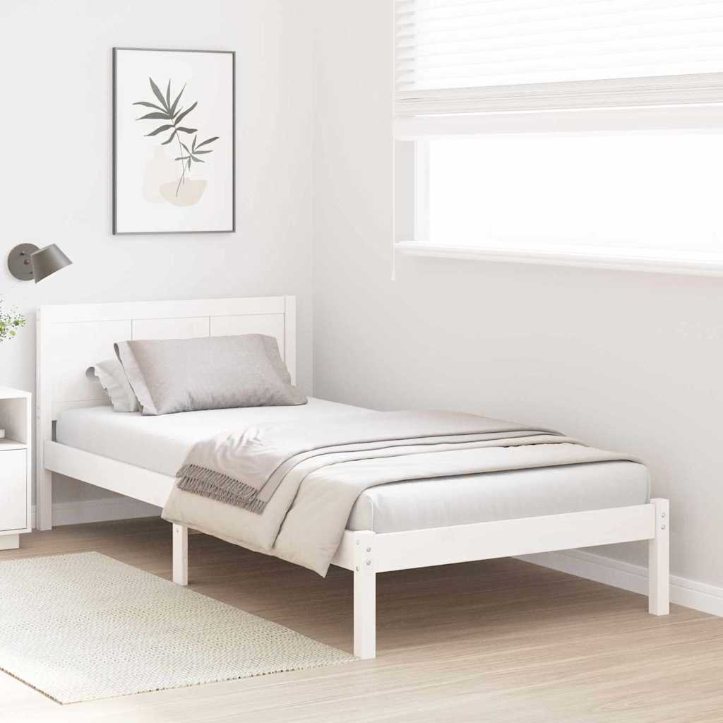 Estructura de cama 100 x 200 cm Madera maciza de Pino