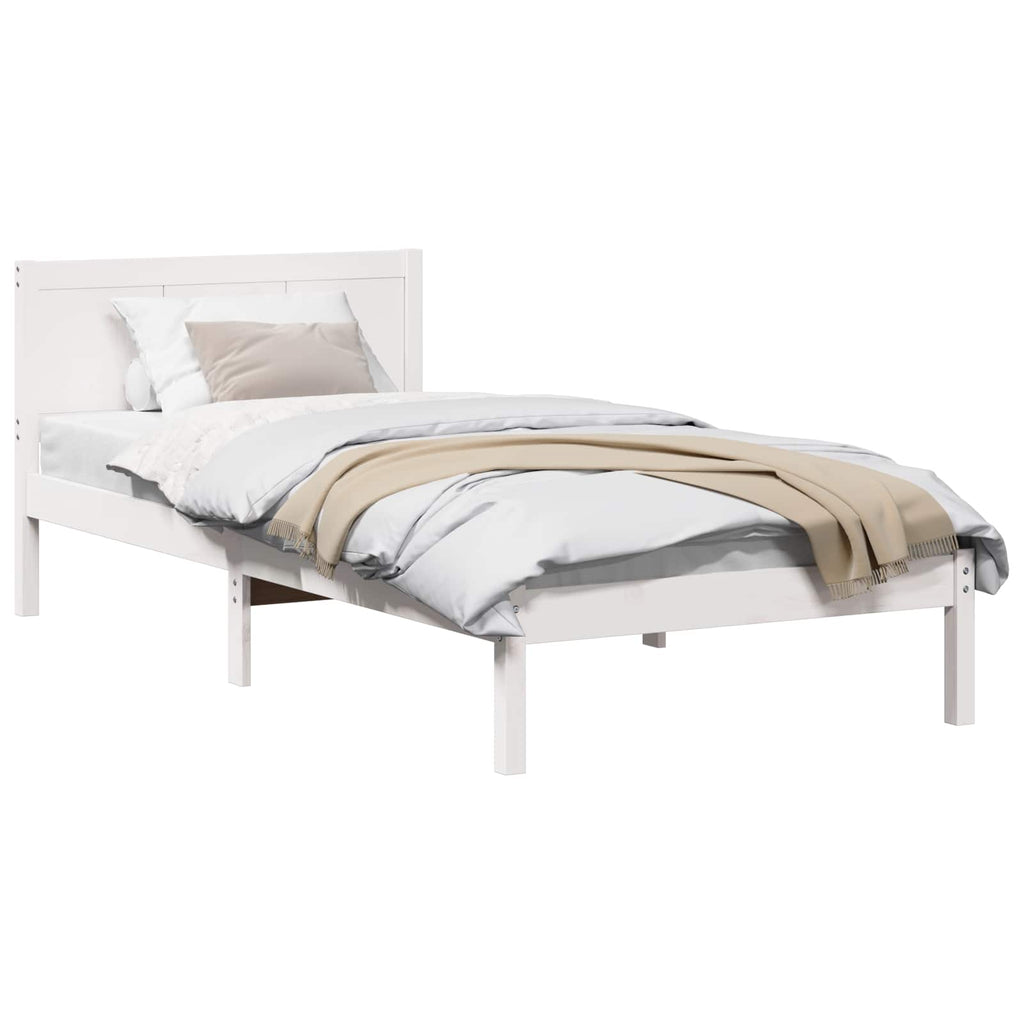 Estructura de cama 100 x 200 cm Madera maciza de Pino
