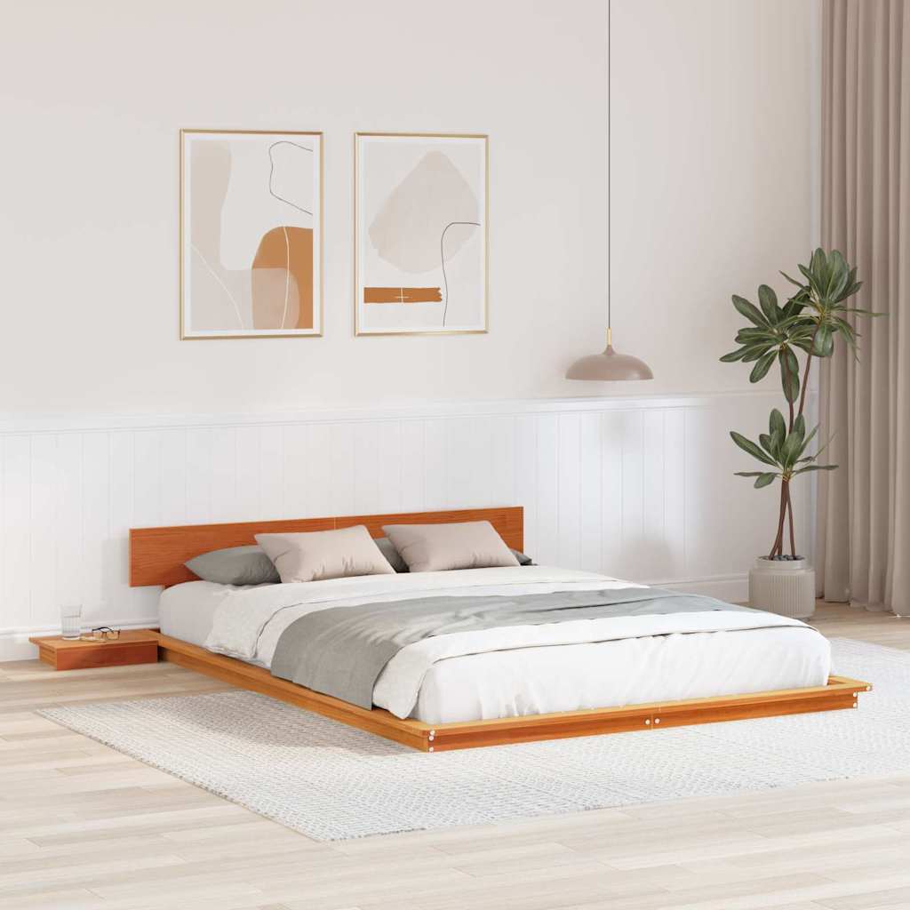 Estrutura de cama Branco 120 x 190 cm Madeira