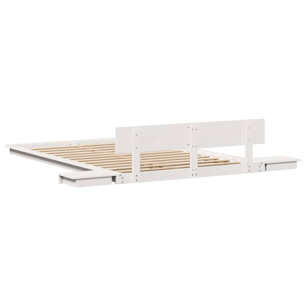 Estructura de cama Blanco 120 x 190 cm Madera