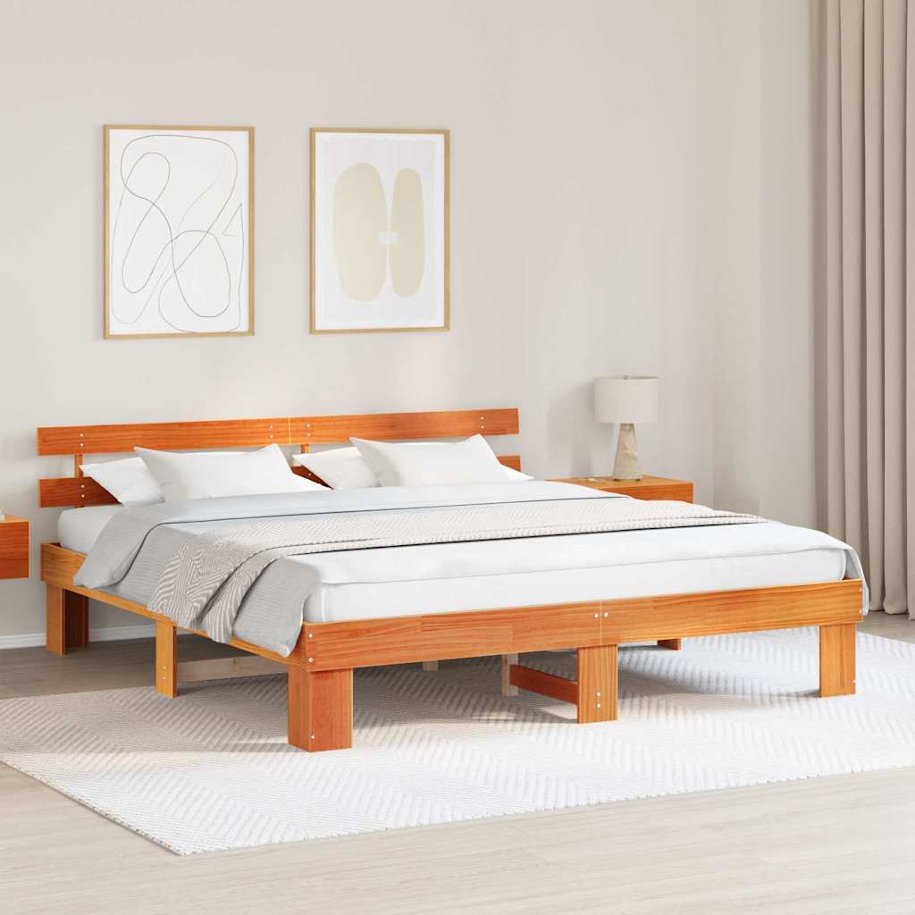 Estructura de cama 100 x 200 cm Madera de pino macizo