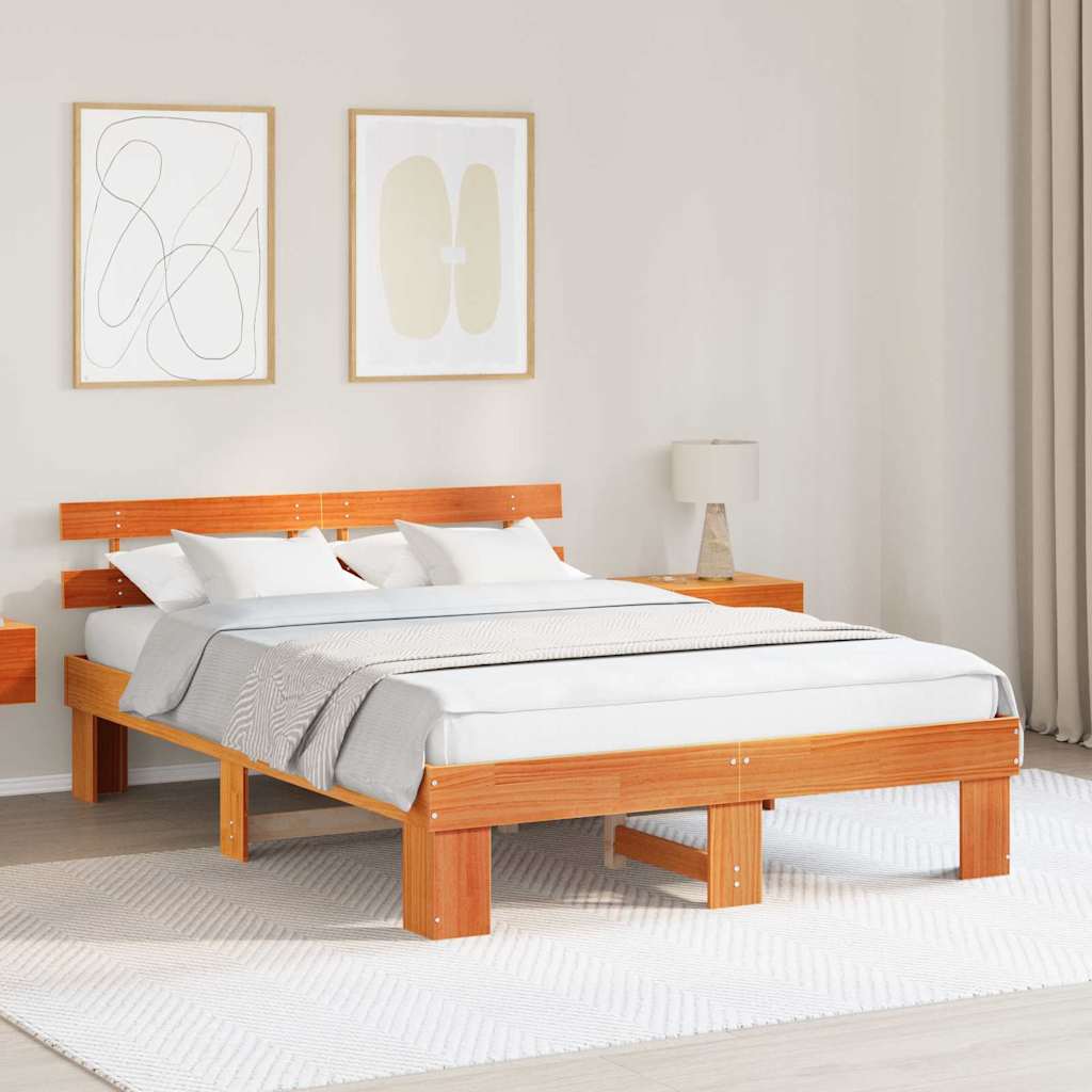 Estructura de cama 100 x 200 cm Madera de pino macizo