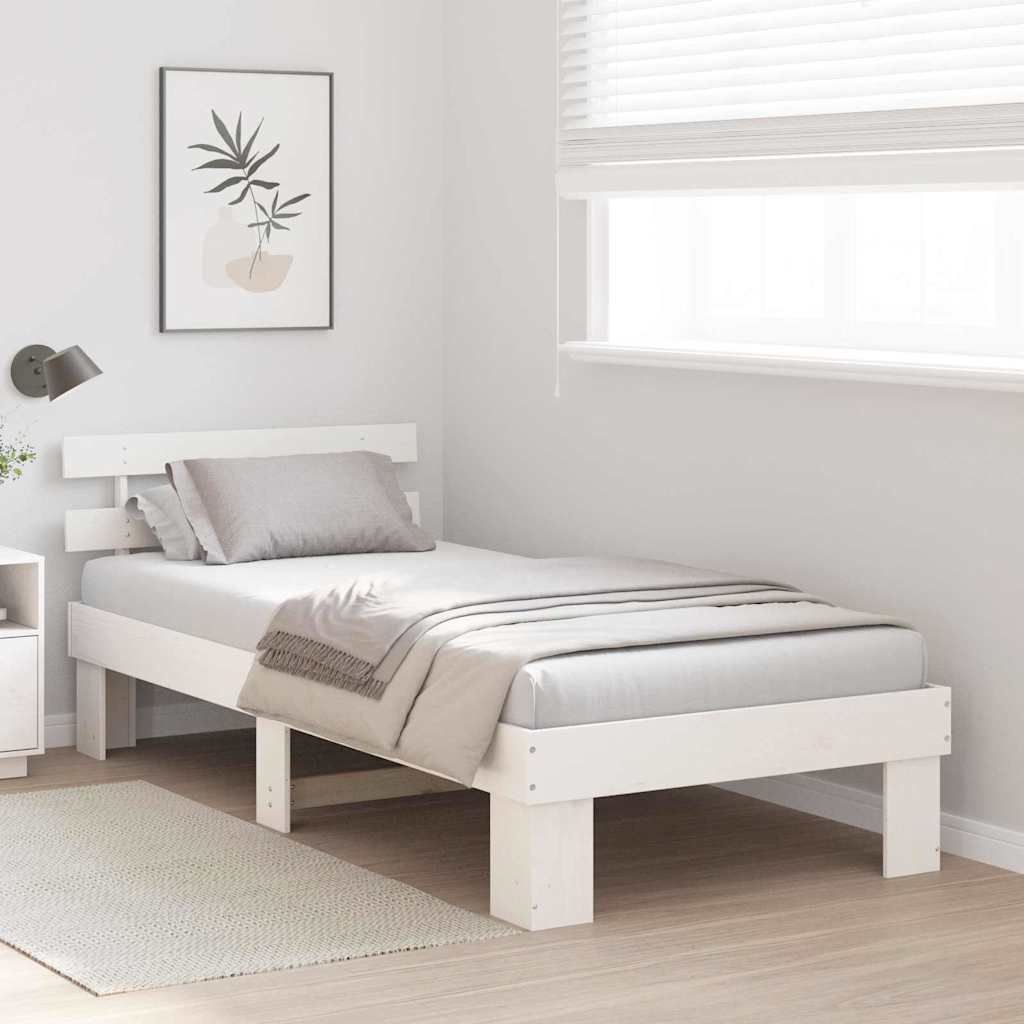 Estructura de cama 100 x 200 cm Madera de pino macizo