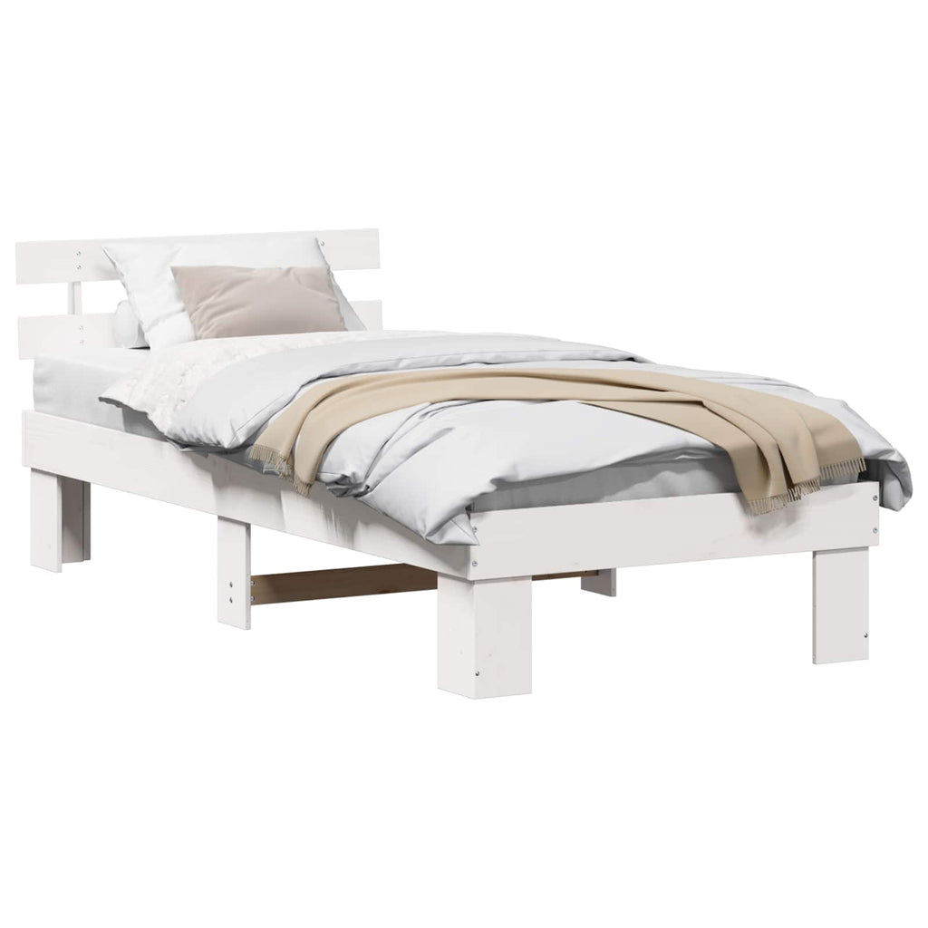 Estructura de cama 100 x 200 cm Madera de pino macizo