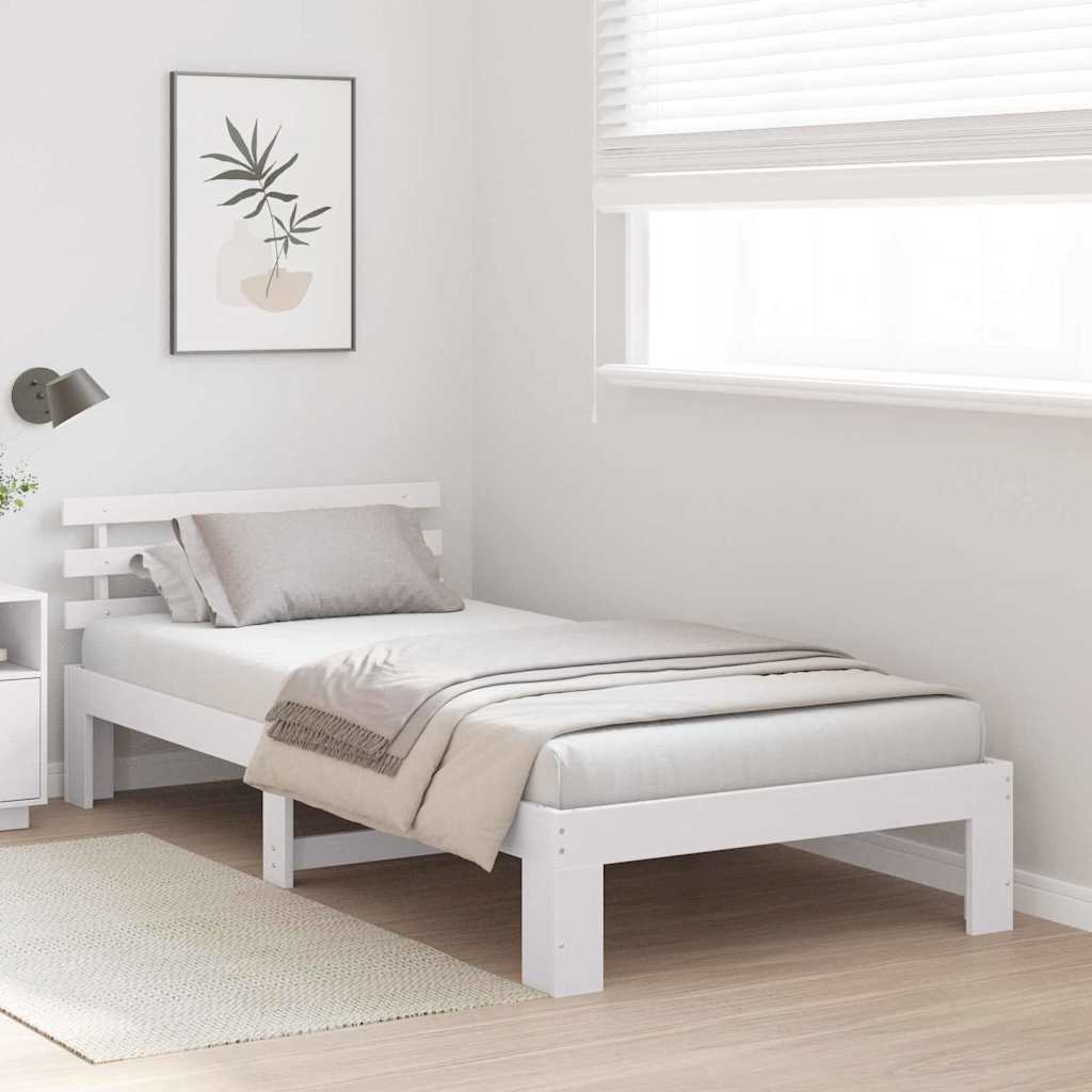 Estructura de cama 100 x 200 cm Madera de pino macizo