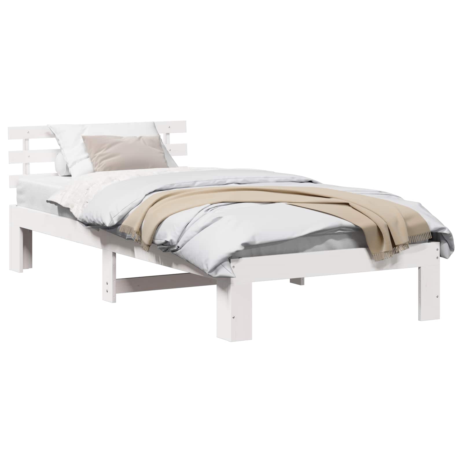 Estructura de cama 100 x 200 cm Madera de pino macizo