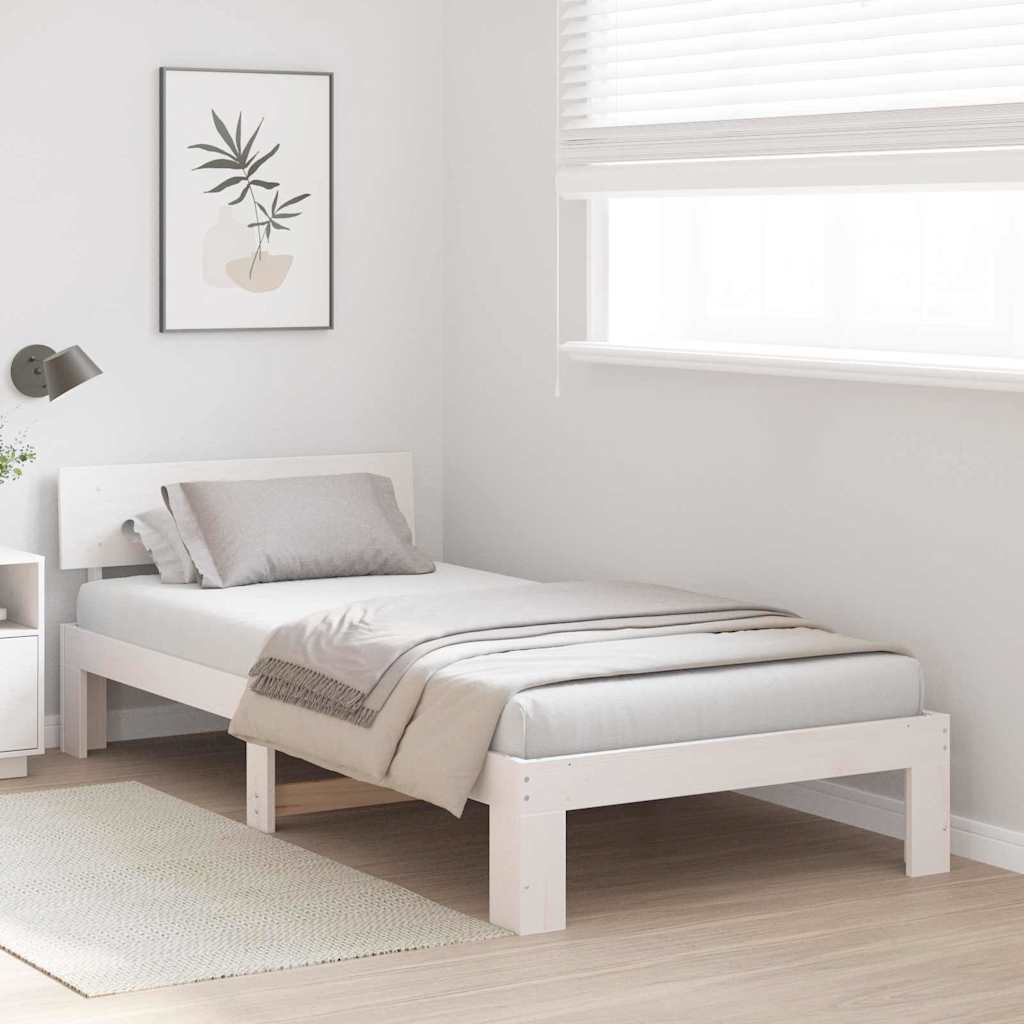 Estructura de cama 100 x 200 cm Madera de pino macizo
