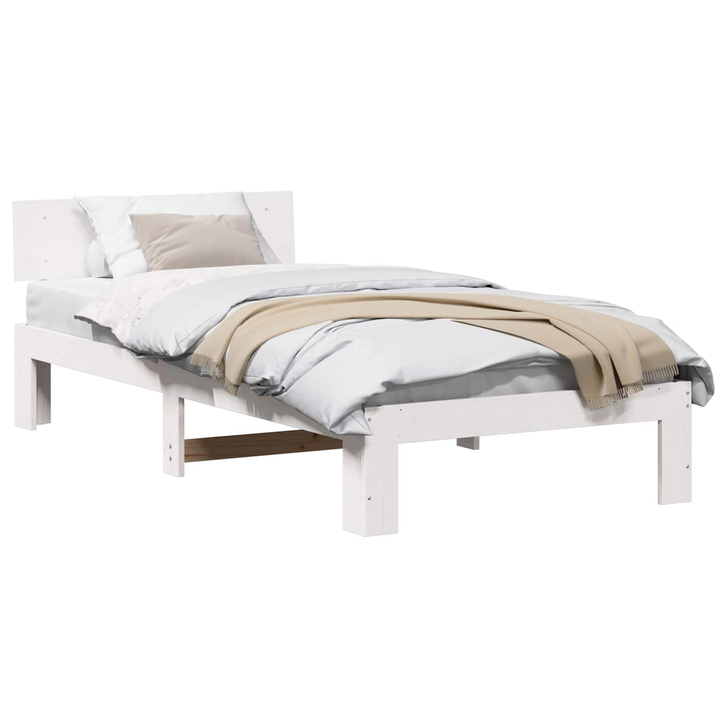 Estructura de cama 100 x 200 cm Madera de pino macizo