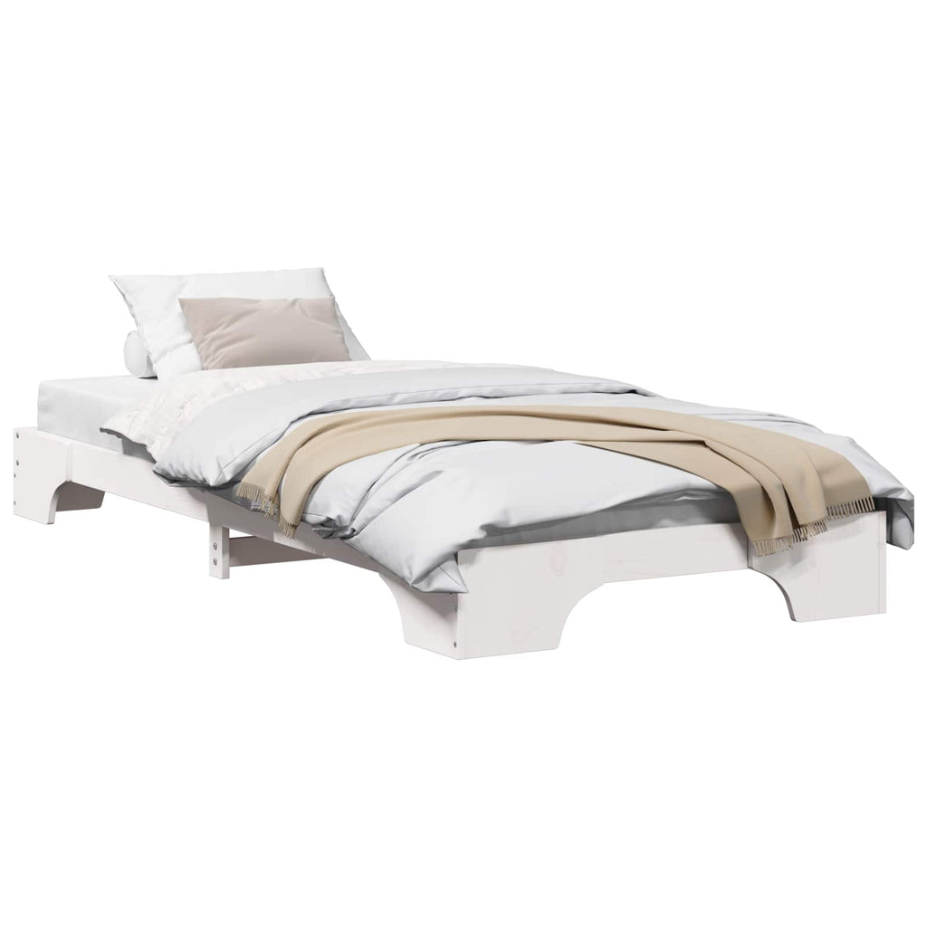Estructura de cama 100 x 200 cm Madera de pino macizo