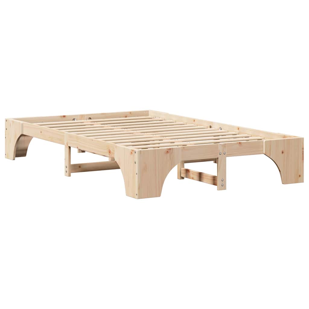 Estructura de cama Madera de pino macizo 120 x 190 cm