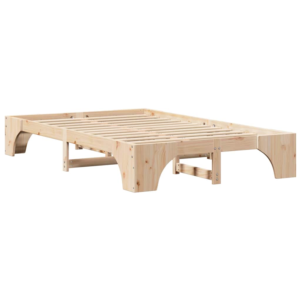 Estructura de cama Madera de pino macizo 120 x 190 cm