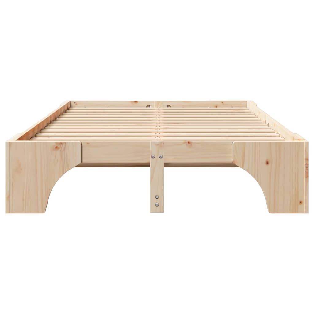 Estructura de cama Madera de pino macizo 120 x 190 cm