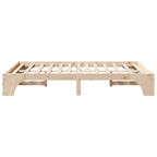 Estructura de cama Madera de pino macizo 120 x 190 cm