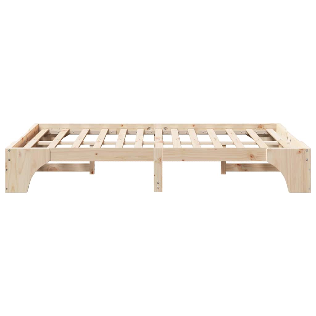 Estructura de cama Madera de pino macizo 120 x 190 cm