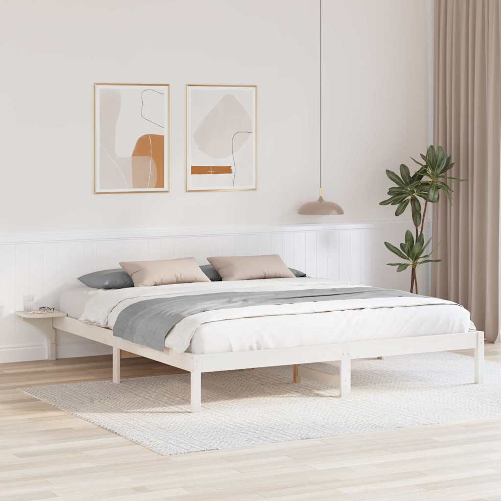 Estrutura de cama 100 x 200 cm Madeira de pinho maciço