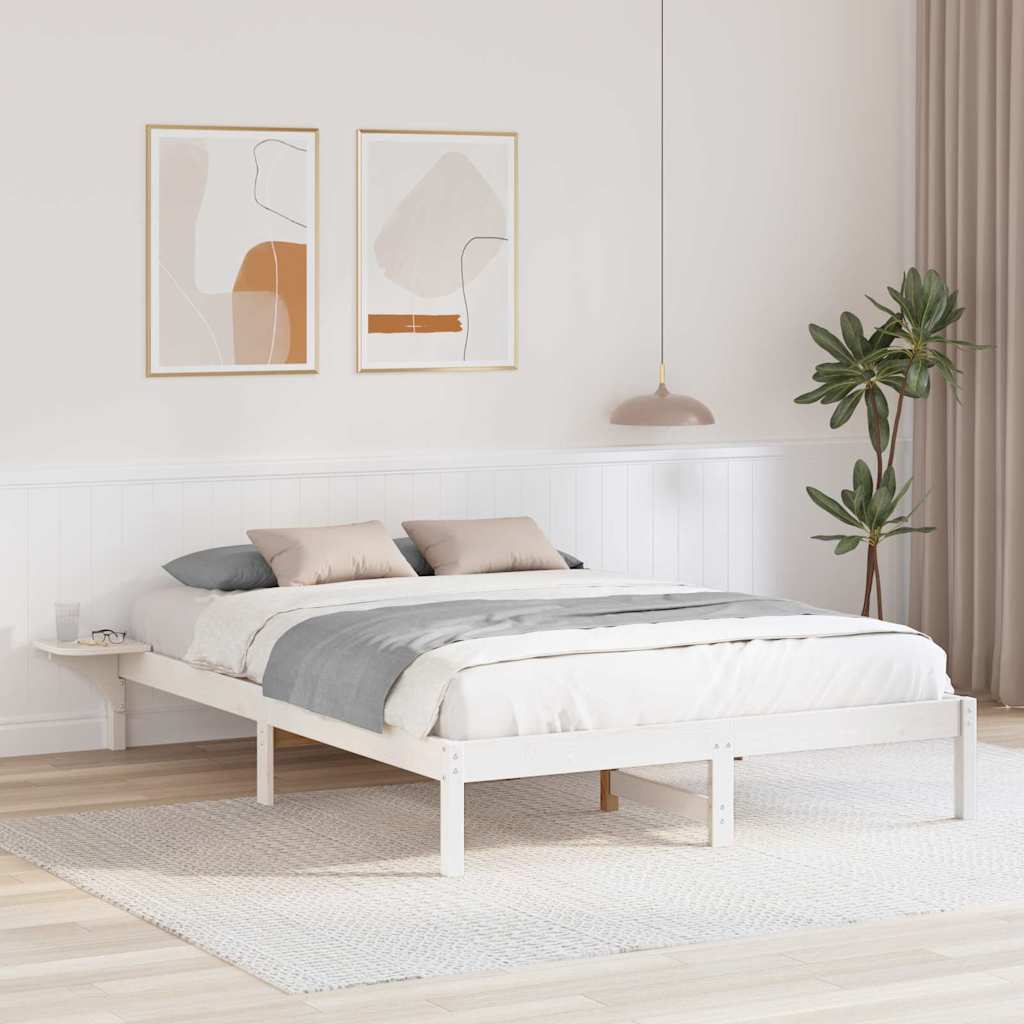 Estrutura de cama 100 x 200 cm Madeira de pinho maciço