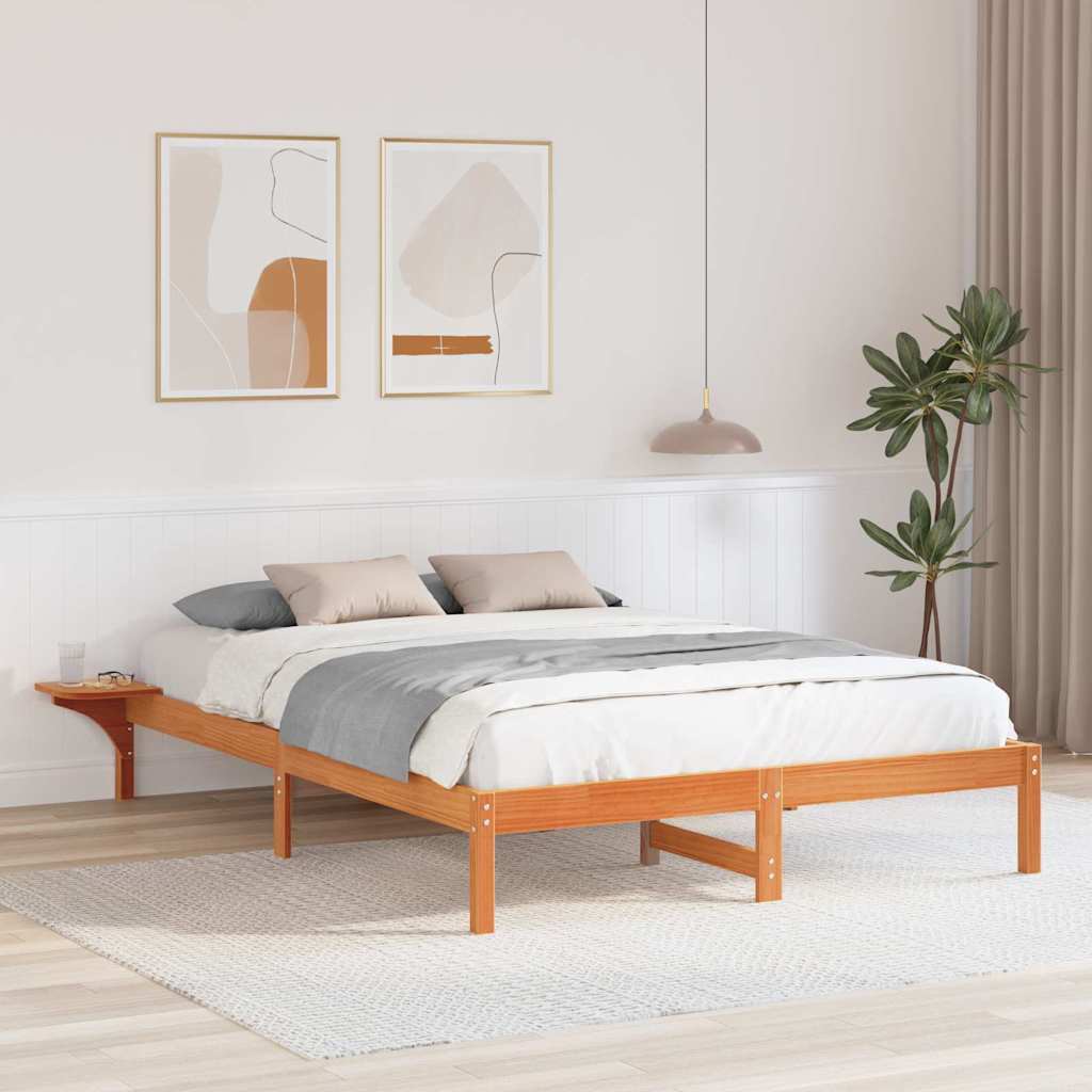 Estrutura de cama 100 x 200 cm Madeira de pinho maciço