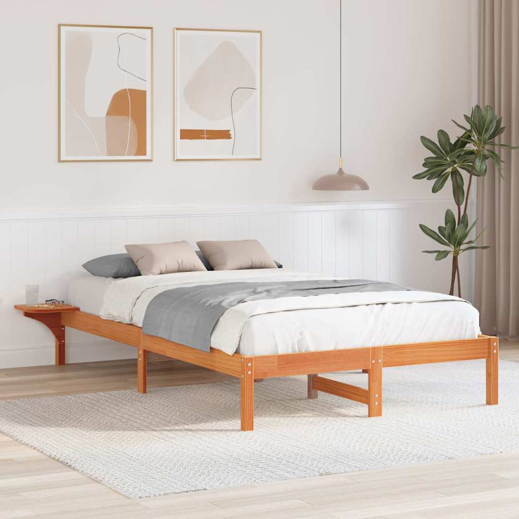 Estrutura de cama 100 x 200 cm Madeira de pinho maciço
