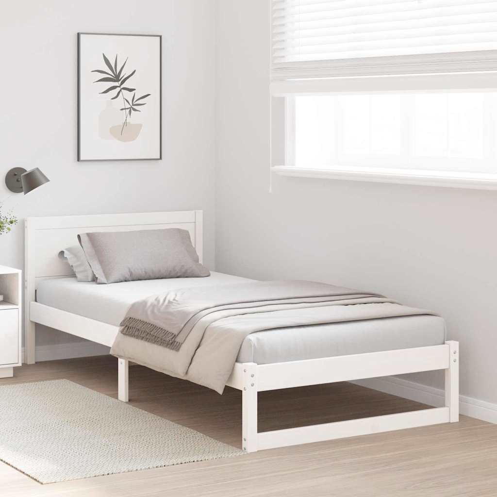 Estructura de cama 100 x 200 cm Madera de pino macizo