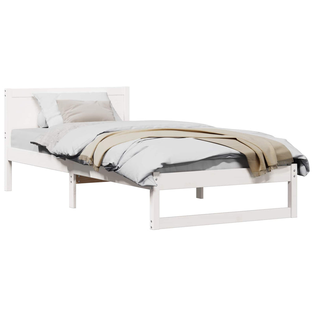Estructura de cama 100 x 200 cm Madera de pino macizo