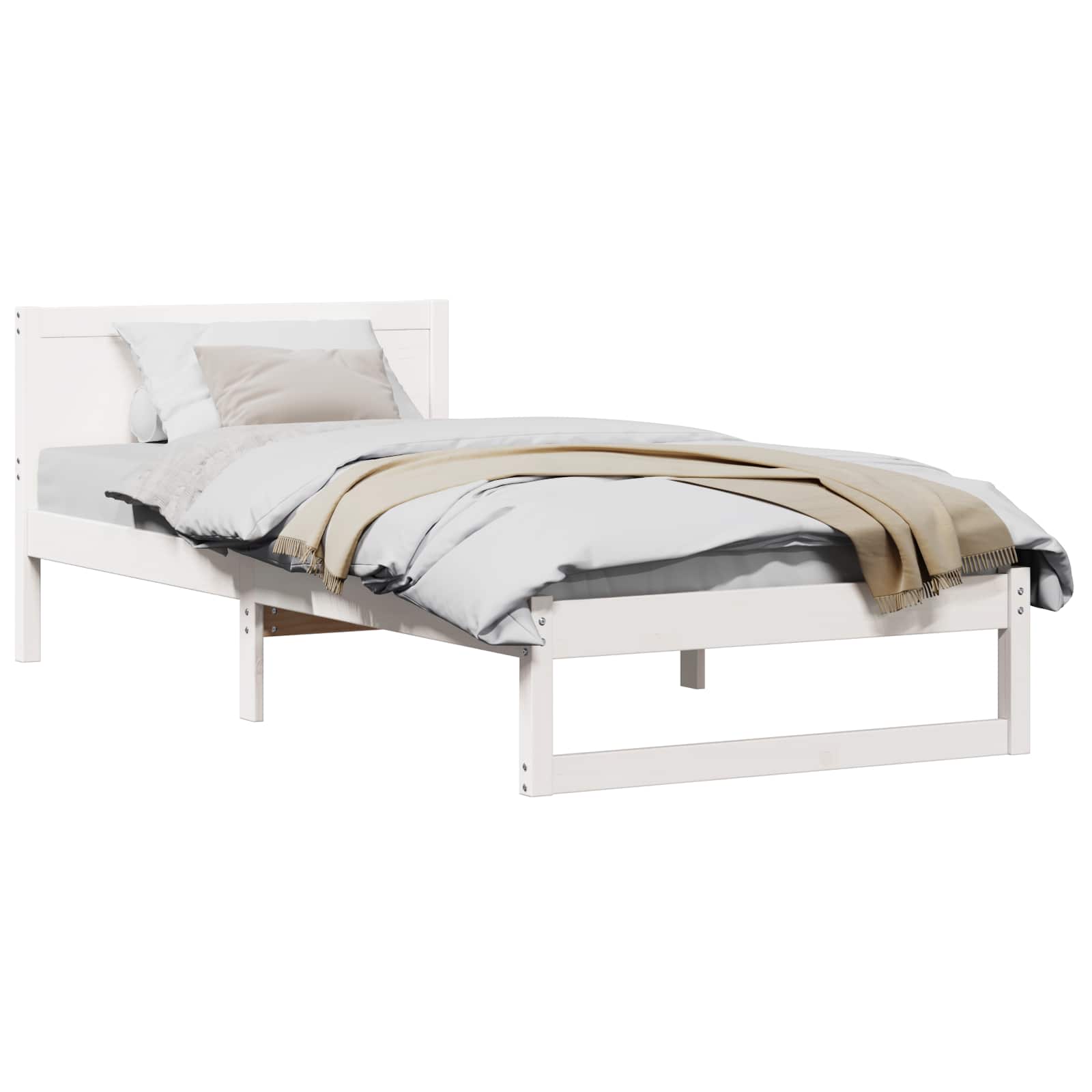 Estructura de cama 100 x 200 cm Madera de pino macizo