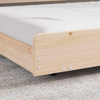 Estructura de cama Marrón 80 x 200 cm Madera maciza de Pino