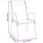 Conjunto de Comedor de Jardín 7 pcs Negro
