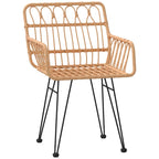 Conjunto de Comedor de Jardín 3 pcs Marrón