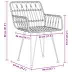 Conjunto de Comedor de Jardín 3 pcs Marrón