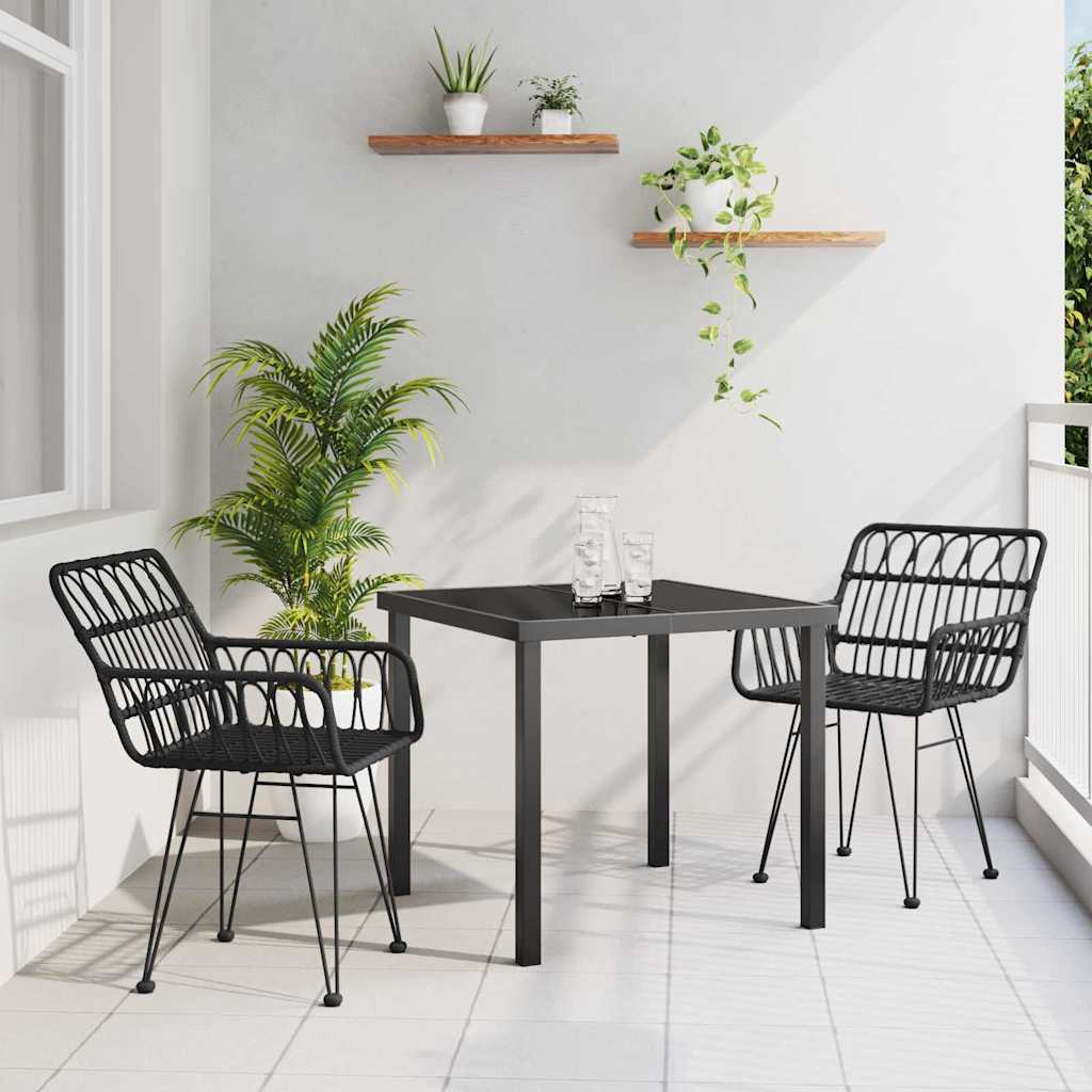Conjunto de Jardim de Refeição 3 Peças Marrom