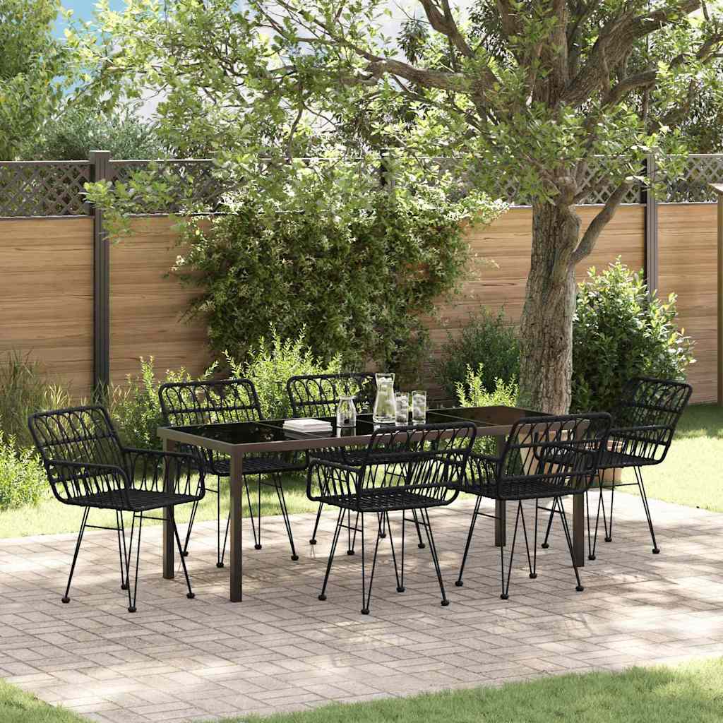 Conjunto de Jardim de Refeição 3 Peças Marrom