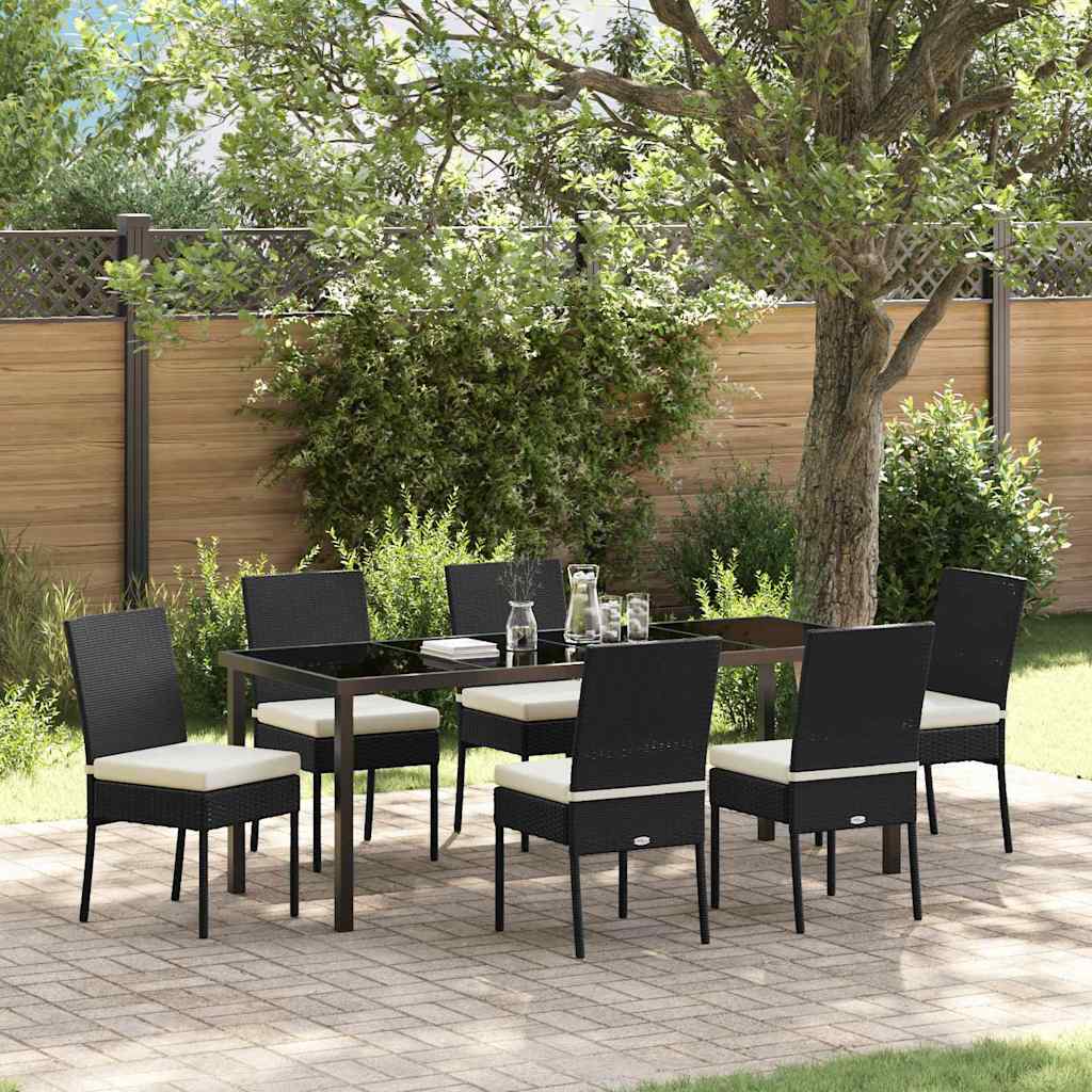 Conjunto de Comedor de Jardín 2 pcs Natural ratán sintético