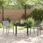Conjunto de Comedor de Jardín 3 pcs Antracita