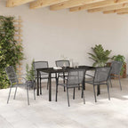 Conjunto de Comedor de Jardín 7 pcs Antracita