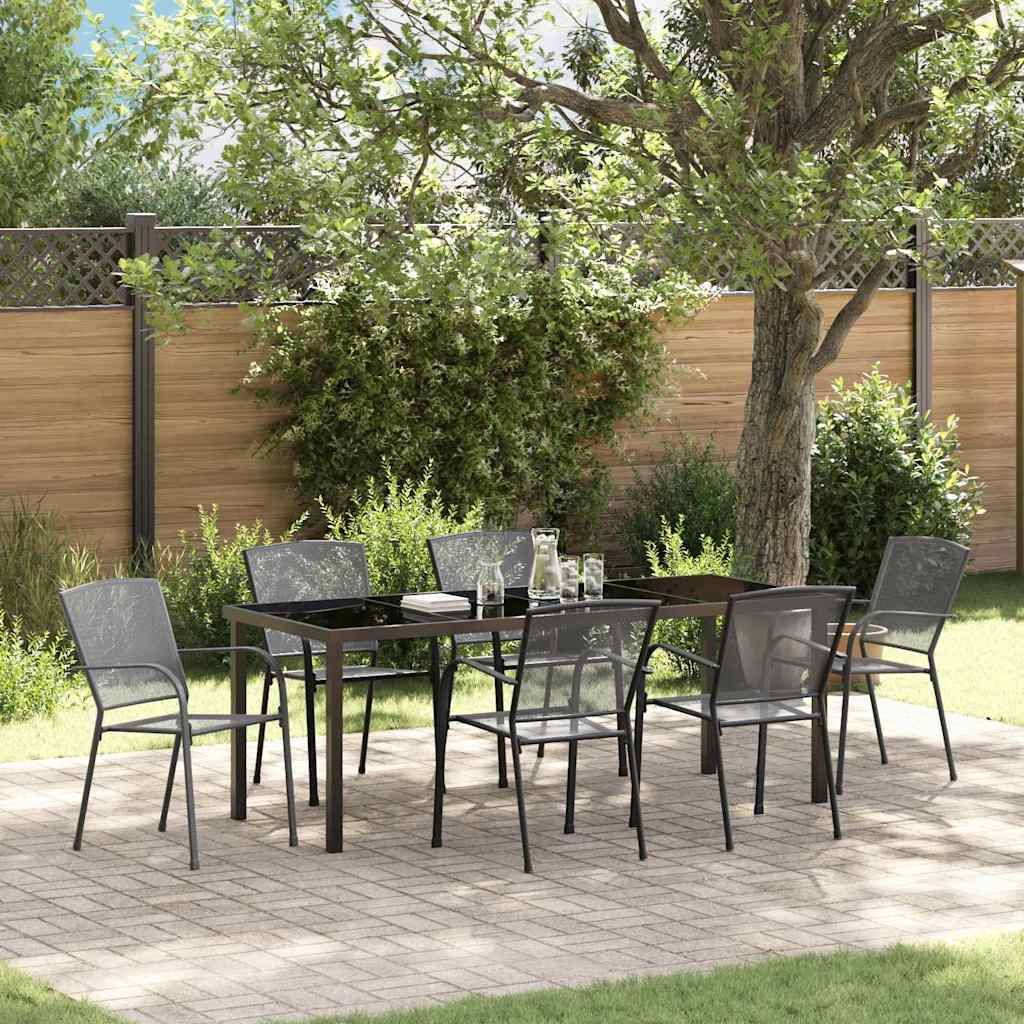 7-Piece Anthracite Outdoor Dining Set