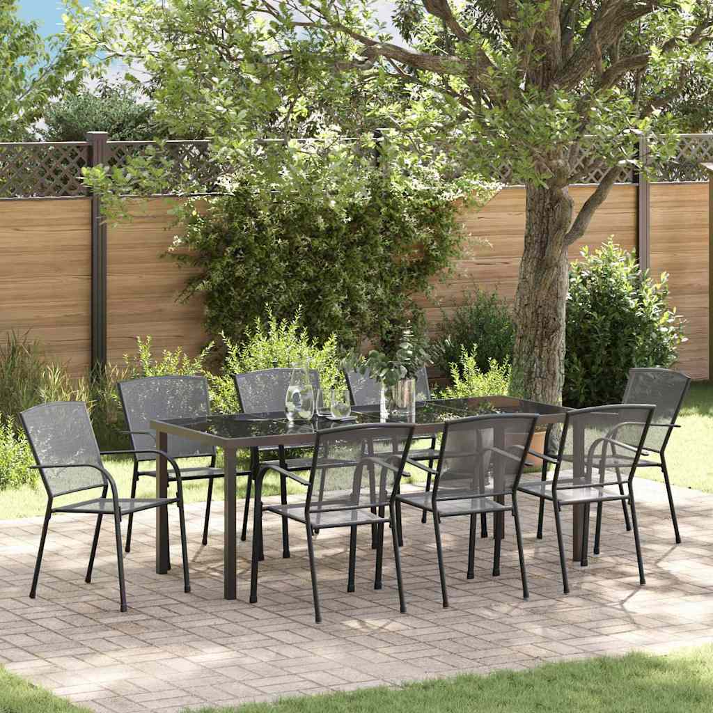 9-Piece Anthracite Garden Dining Set