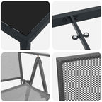 Conjunto de Comedor de Jardín 3 pcs Antracita