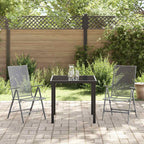 Conjunto de Comedor de Jardín 3 pcs Antracita