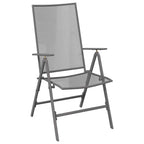 Conjunto de Comedor de Jardín 3 pcs Antracita