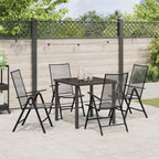 Conjunto de Comedor de Jardín 5 pcs Antracita