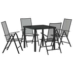 Conjunto de Comedor de Jardín 5 pcs Antracita