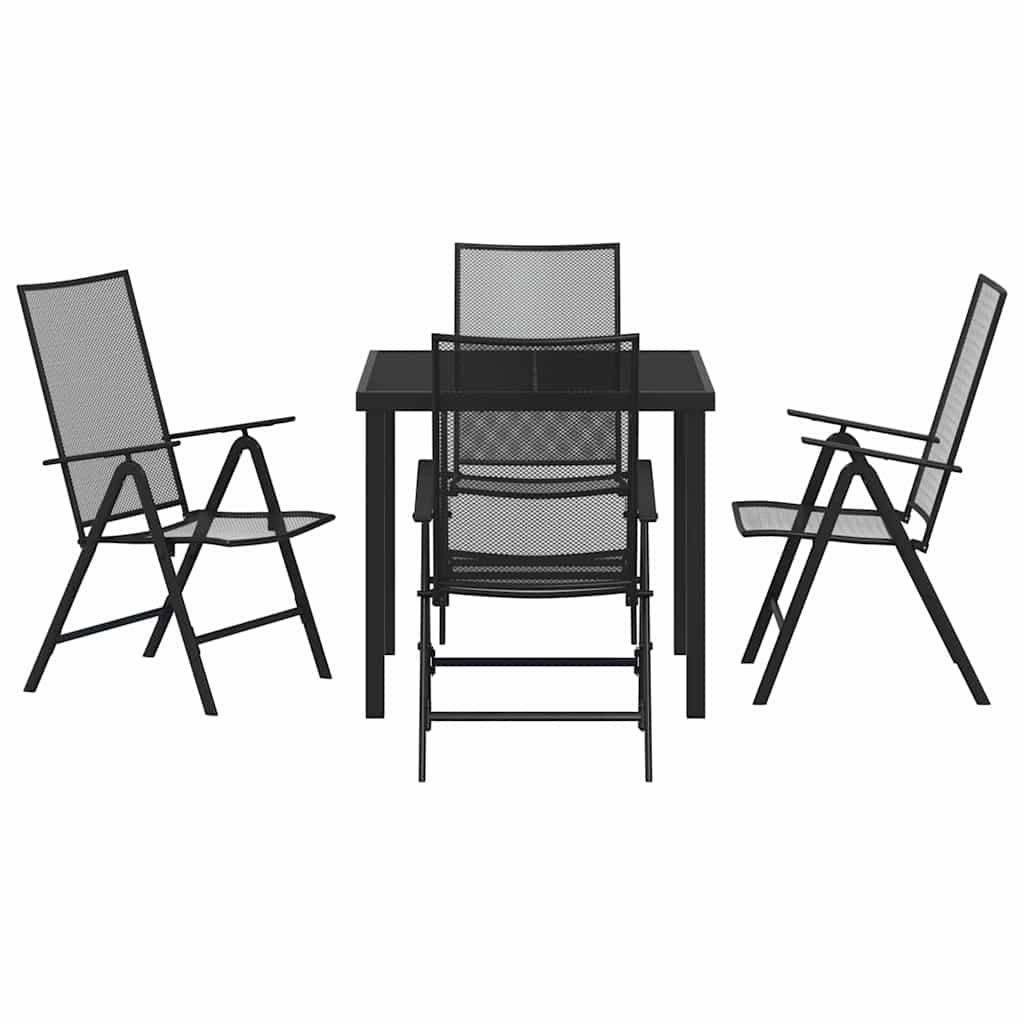 Conjunto de Comedor de Jardín 5 pcs Antracita
