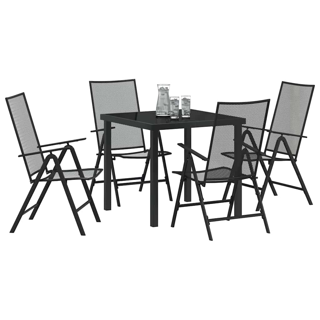 Conjunto de Comedor de Jardín 5 pcs Antracita