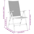 Conjunto de Comedor de Jardín 5 pcs Antracita
